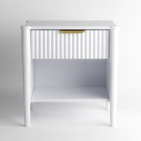 Ascot Bedside Table - White