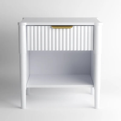 Ascot Bedside Table - White